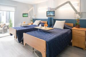 semi-private room at San Francisco Post Acute Care Center