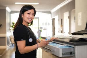 semi-private room at San Francisco Post Acute Care Center